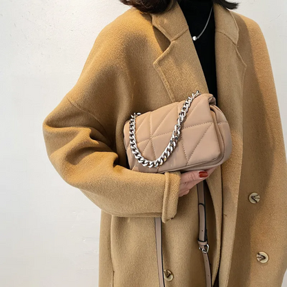 Nokl | Petit sac croisé à chaîne  cuir souple